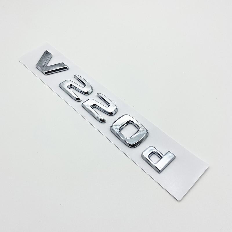 DZECY1 3D Letters V200d V220d V250d V300d V350d ABS Emblem for Mercedes Benz V Class Car Fender Badge Trunk Nameplate Logo Sticker