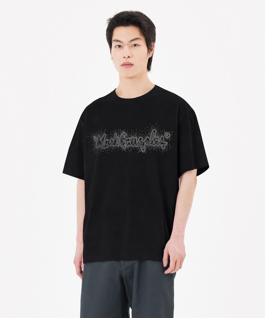 MARK GONZALES Hotfix Signed Logo Short Sleeve T-Shirt - Black