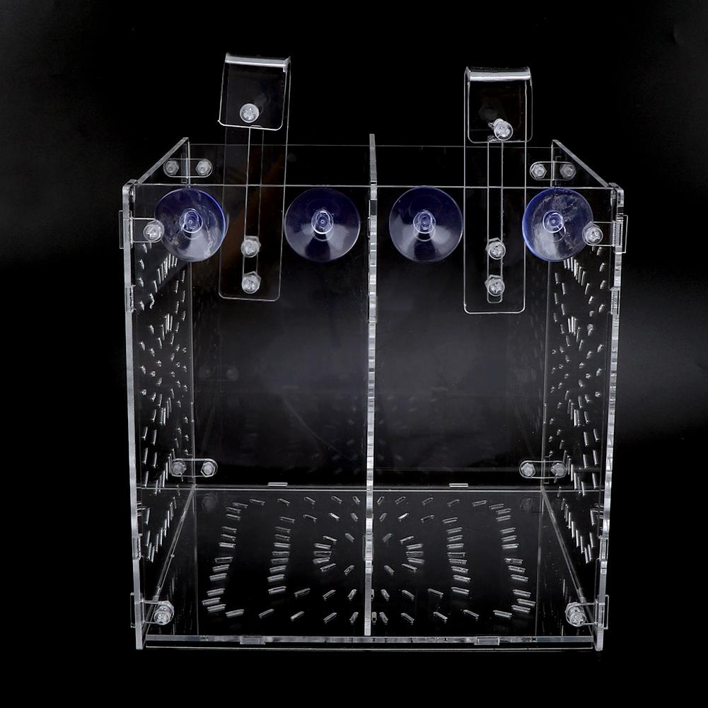 Изоляция Ящик для разведения рассады Инкубация Размножение для Аквариума(20x20x20cm)