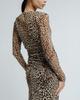 Платье длинное в обтяжку Samsara 6402 36 леопардовое