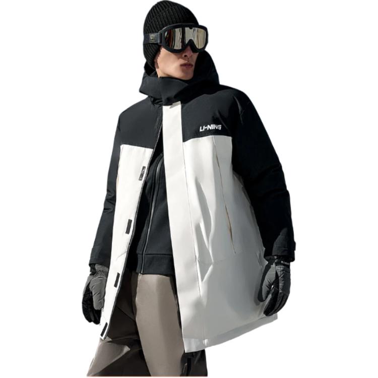 Li Ning Hot Pots Down Collection Down Jacket Men's Vanilla White/Black AYMT319-3