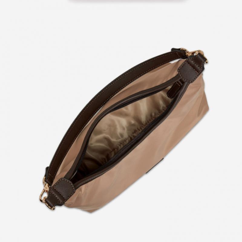 By ESquire Women S Beria Nylon Shoulder Bag Beige