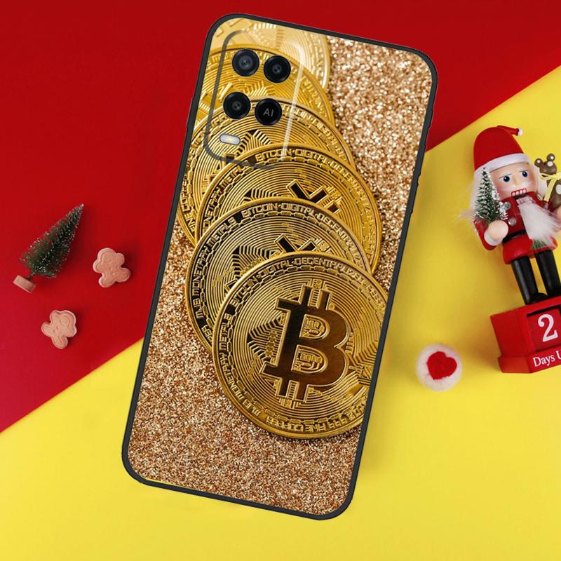 Чехол для Bitcoin BTC для Oppo A78 A98 A18 A38 A58 A5 A6 Pro A54 A74 A94 A17 A57 A80 A60 A40 A96 A76 A16 A15
