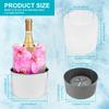Champagne Ice Mold Bucket DIY Flower Ice Bucket Mold Practical Ice Mold Wine Bottle Chiller Versatile Ice Mold Bucket DIY Ice