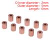 10Pcs Oil Bearing Copper Sleeve Copper Base Small Bearing Metallurgical Parts