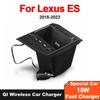 15W Fast Phone Charger Charging Pad Panel Car Wireless Charger for Lexus ES ES300H ES200 ES260 ES350 2019 2020 2021 2022