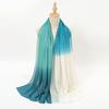 Новый однотонный универсальный танцевальный шарф из шифона и шелка с градиентным переходом, летний тонкий декоративный дорожный солнцезащитный платок-шаль для женщин