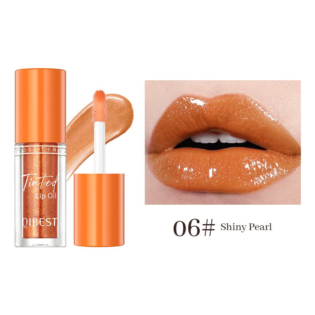 QIBEST Nourishing Shine Lip Oil Hydrating Moisturising Lip Honey Mirror Lip Oil Repairing Moisturising Lip Colour Makeup