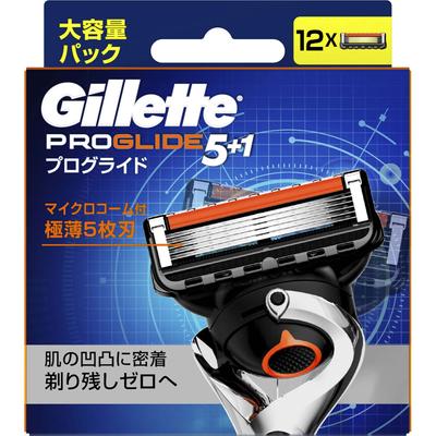 Gillette PROGLIDE MANUAL 12 сменных лезвий Мужские сменные лезвия Бритвы для мужчин Поместите использованное лезвие в пустое место в футляре и