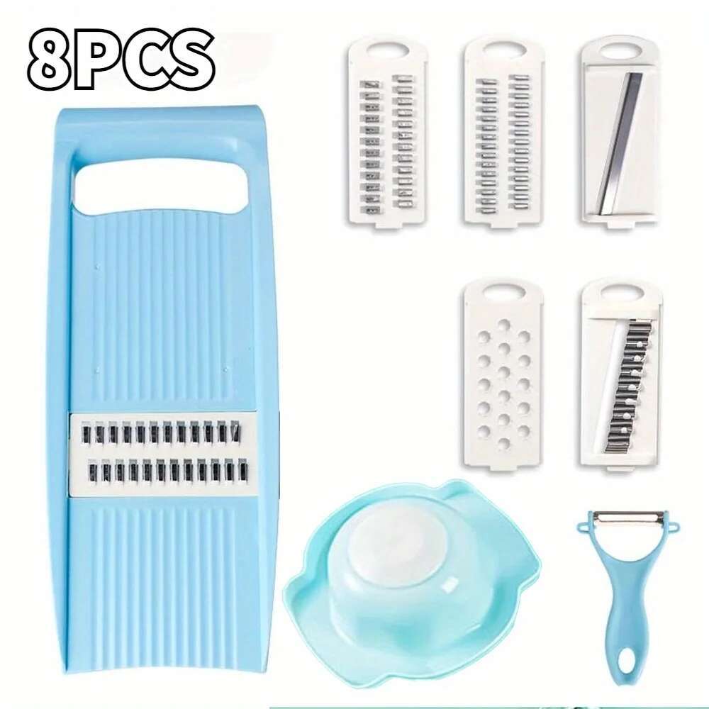 Многофункциональная овощерезка 4 в 1, регулируемая пищевая измельчитель, овощечистка, картофелерезка, морковка, для шинковки, кухонные гаджеты