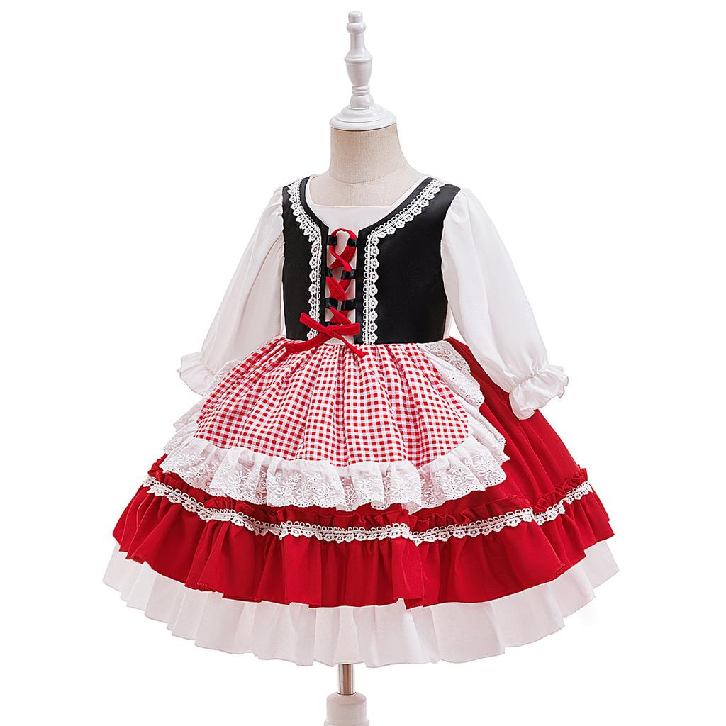 Детское модное рождественское тюлевое платье для вечеринки по случаю дня рождения и выступления