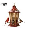 Durable Resin Garden Decor for Birds Christmas Snowman Hanging Bird Feeder, Decorative Wild Weatherproof Feeder Trees Ornament Yard Patio Balcony,