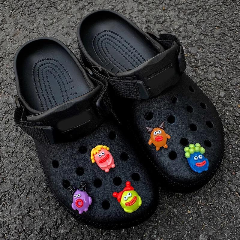 Симпатичные аксессуары для обуви Crocs: Пряжка с изображением медведя из мультфильма «Садовый медведь»