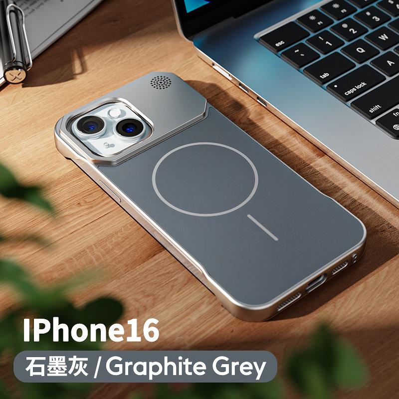 Применимо к безрамочной чехлу для мобильного телефона iphone16, Apple 15, кольцо из алюминиевого сплава для линзы, Samsung s25ultra, тонкое, магнитное притяжение