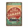 Classic Auto Garage Car Full Service Metal Tin Signs Wall Art Posters Plate Wall Decor for Bars Man Cave Cafe Clubs Garage Retro