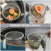 1Pcs Cooking Utensils Hot Pot Strainer Long Handle Frying Filter Basket Mesh Strainer Spoon