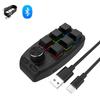 6 Keys 1 Knob Custom Programming Keyboard Bluetooth 2.4GHz Mini RGB Gaming Keypad Wired/Wireless BT Hotswap Mechanical Keypads