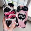 Silicone Soft Case Love Printed Shell Mobile Phone White Back Cover for iPhone Samsung Xiaomi Redmi Infinix