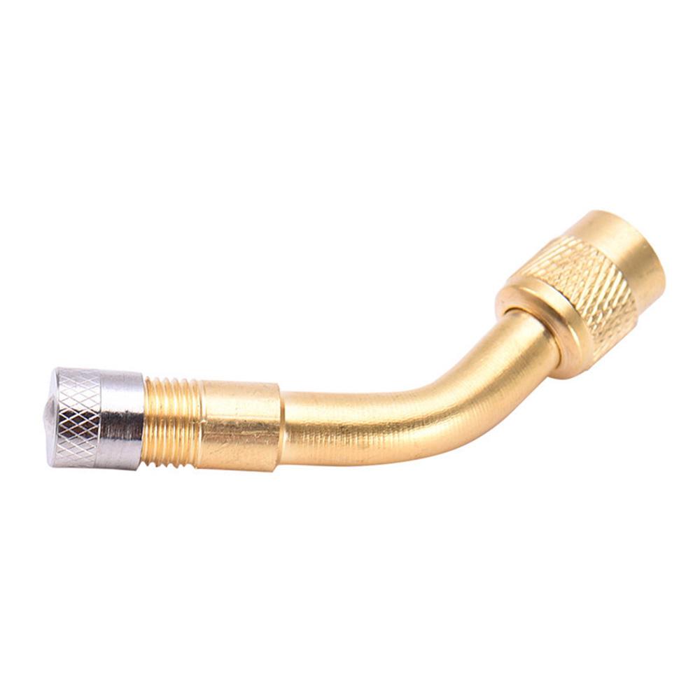 135 Degree Brass Air Tyre Valve Schrader Valve Stem with Extension Adapter for Car Truck Motorcycle