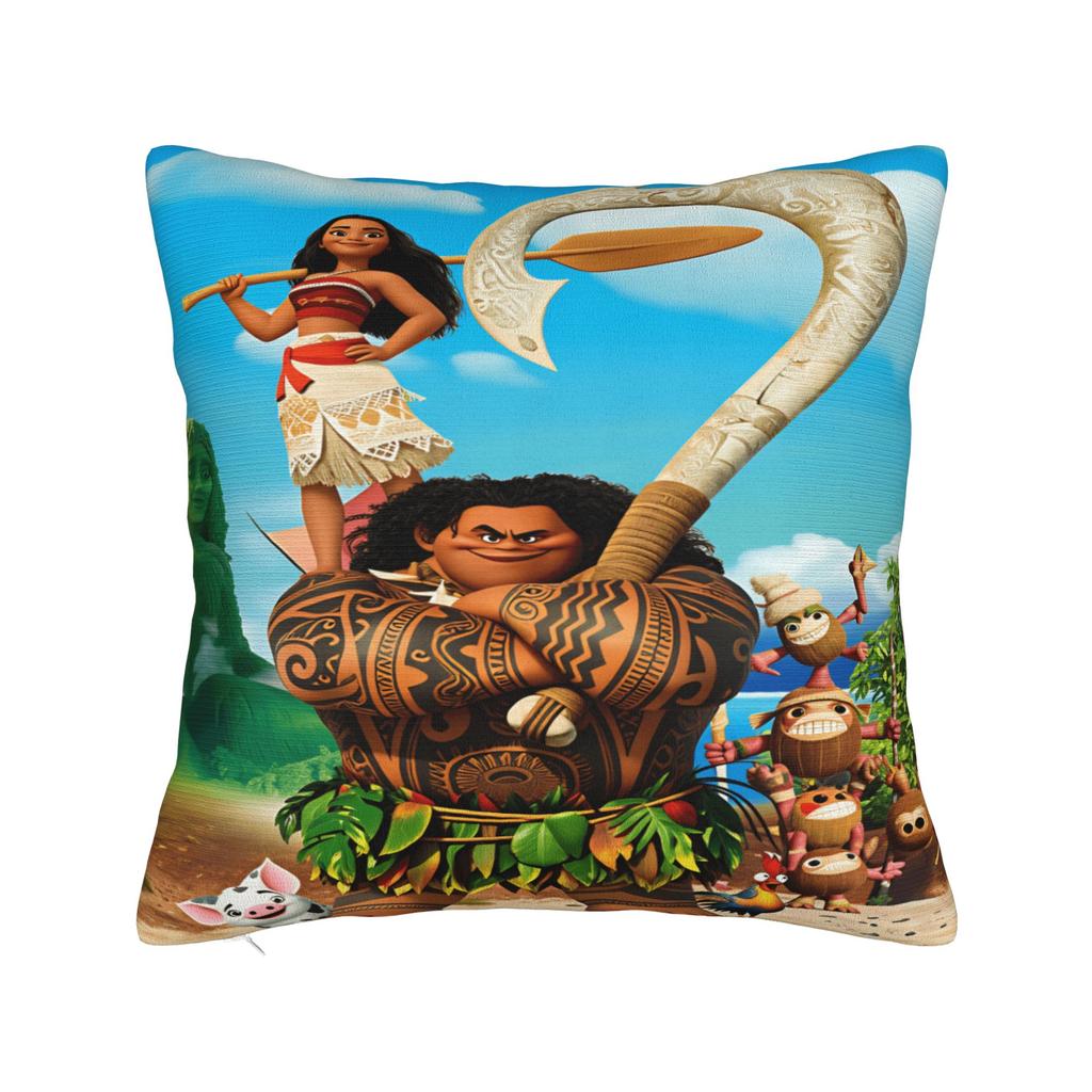 Мультяшная наволочка M-Moana V-Vaiana Maui, квадратная наволочка, смешные наволочки для дивана, спальни, домашнего декора