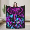 VOX H-Hazbin Hotel Аластор Игровое одеяло Качественное Мягкое Плед Зимний Декоративный Гостиная Пушистое Покрывало