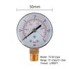 TS-50-15psi 0-15psi/0-1bar Dual Scale Water Pressure Dial 50mm Manometer Hydraulic Pressure Gauge for Fuel Oil/Air/Oil/Water