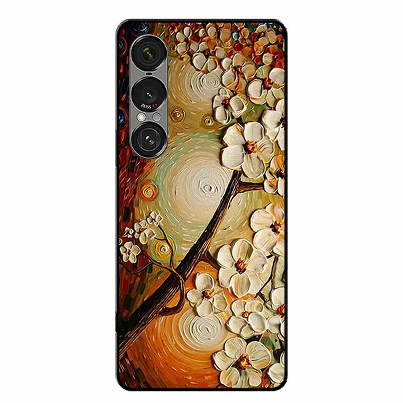 Для Sony Xperia 1 VII / 1 VI / 1 V Чехлы Модный Защитный Силиконовый Задний Чехол Для Xperia 1 VII Задняя Крышка Телефона Capa Xperia 1V Funda