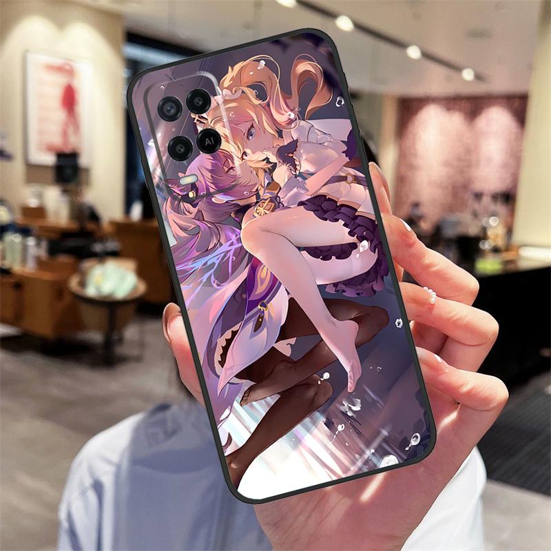Чехол Genshin Impact Хентай Сексуальный для Oppo A17 A77 A80 A40 A60 A98 A78 A18 A38 A58 A16 A76 A96 A74 A94 A54 A57S A15