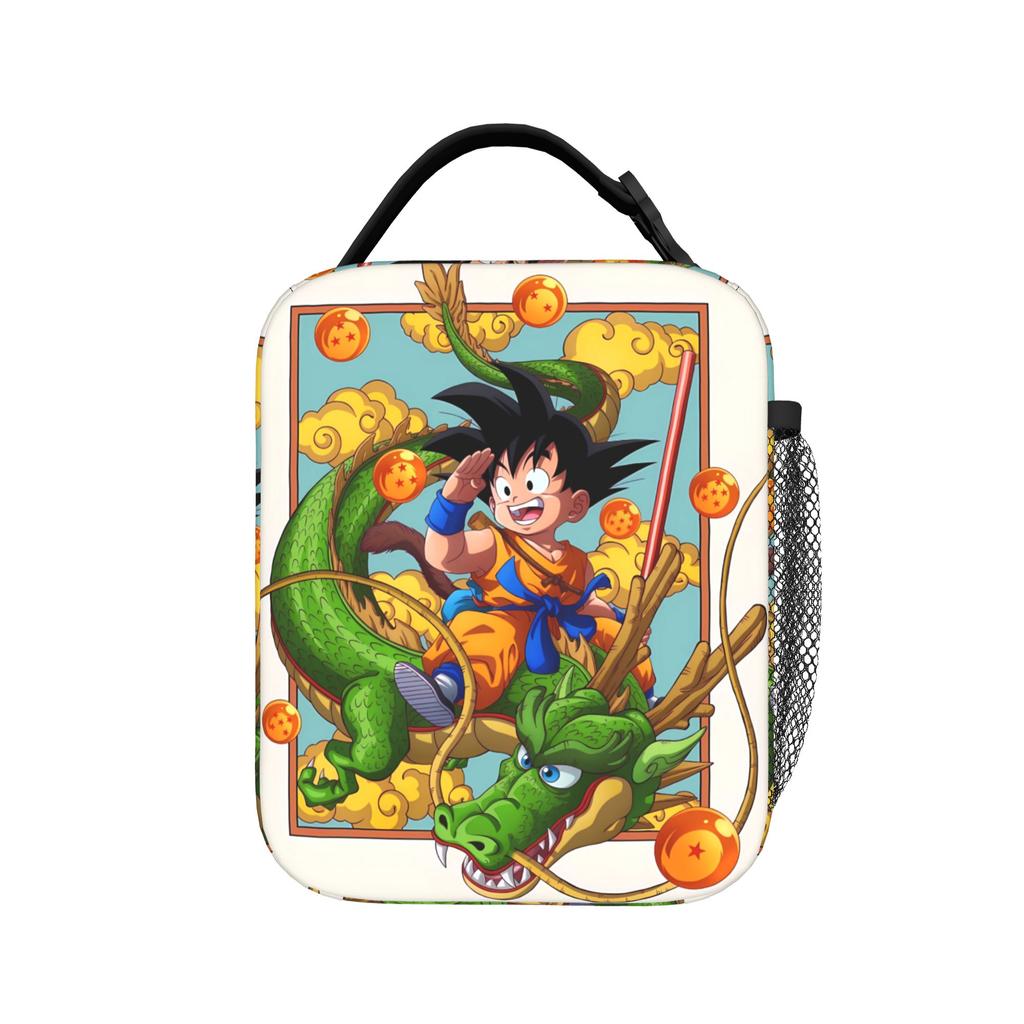 Z-Fighters Group Dragon Ball Lunch Bag For Men Office Print Lunch Box Aesthetic Oxford Thermal Lunch Bags
