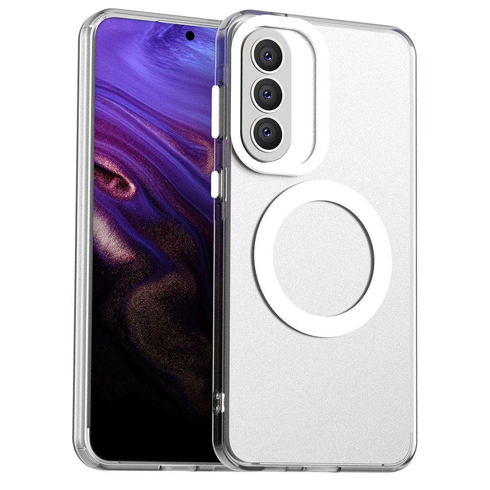 Frosted Candy Color Magnetic Charging Case For Samsung S26 S25 S23 S24 Ultra Plus FE A57 A37 A17 A07 A56 Transparent Back Shell