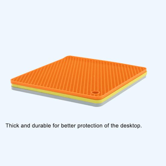 Подставка для подставок, квадратная сотовая теплоизоляция, нескользящий силиконовый коврик, противоскользящие подставки для чашек с водой, кухонные принадлежности