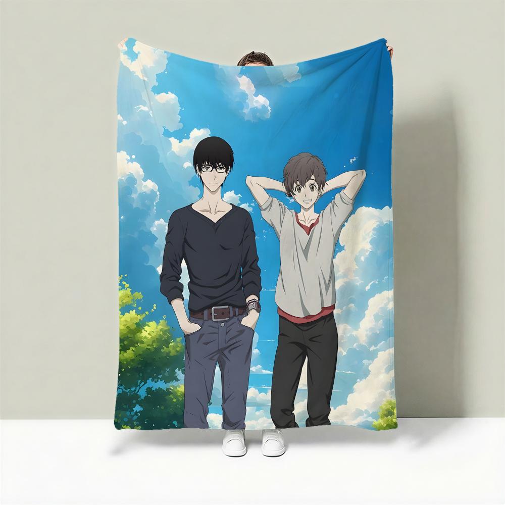 Anime Z-Zankyou no Terror Throw Lightweight 240g Flannel Blanket Soft Skin-friendly for Summer Cooling