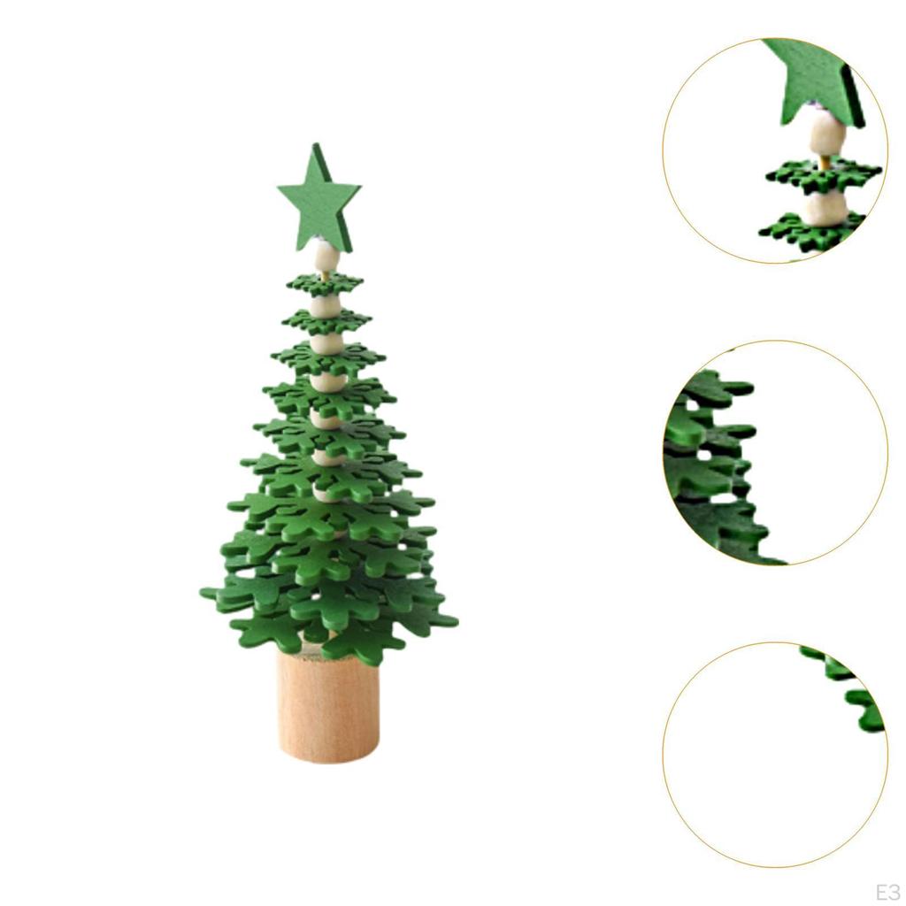 Tabletop Christmas Tree Ornament Small Decoration Table Top Xmas for