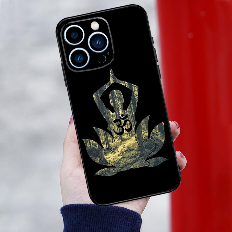 Чехол для телефона со знаком ОМ для iPhone 16 Pro Max 11 12 13 14 15 Pro Max Mini XR 16 15 Plus 16e Чехол Coque