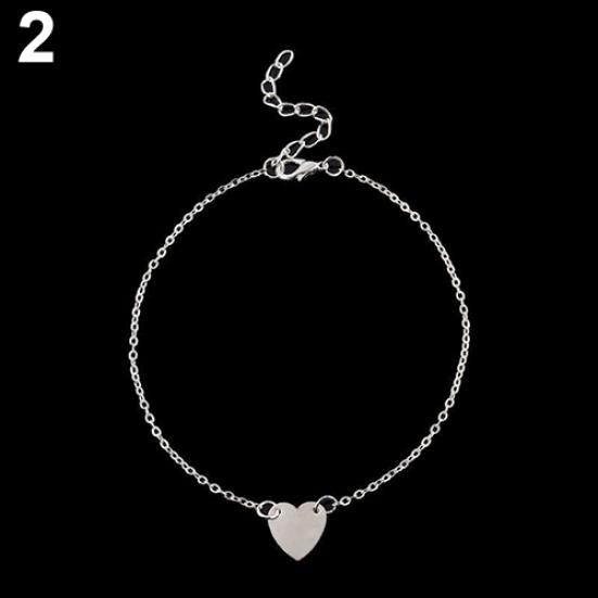 Женщины Любовь Сердце Лодыжки Браслет Браслет Пляжные Сандалии Ноги Ювелирные Изделия