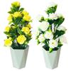 Artificial Flower Plant Pot Bonsai Office Garden Party Furniture Ornament Decor