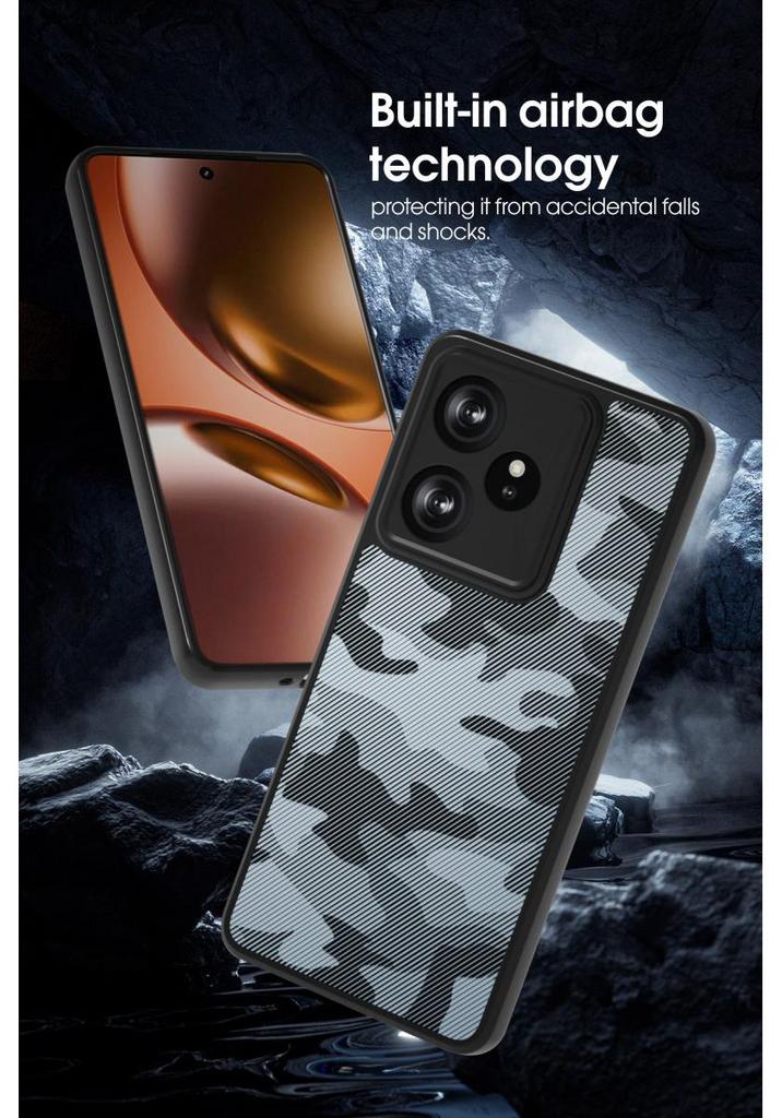 Прочный чехол Realme GT 7/GT 7T Камуфляж со ремешком