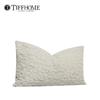 TiffHome Luxury Soft Plush Velvet Lumbar Pillow 3D Wavy Texture Cushion Case Decorative Pillows for Car Seat Office Home Decor