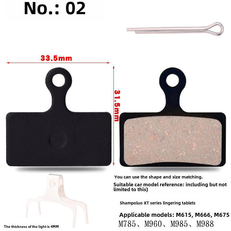 Дисковые тормозные колодки из полуметаллической смолы для горного велосипеда BB5 M355 M446 масляные дисковые тормоза