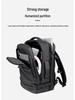 Large Capacity Men's Commuter Backpack - Fashionable, Expandable & Multifunctional Business Travel and Laptop Bag