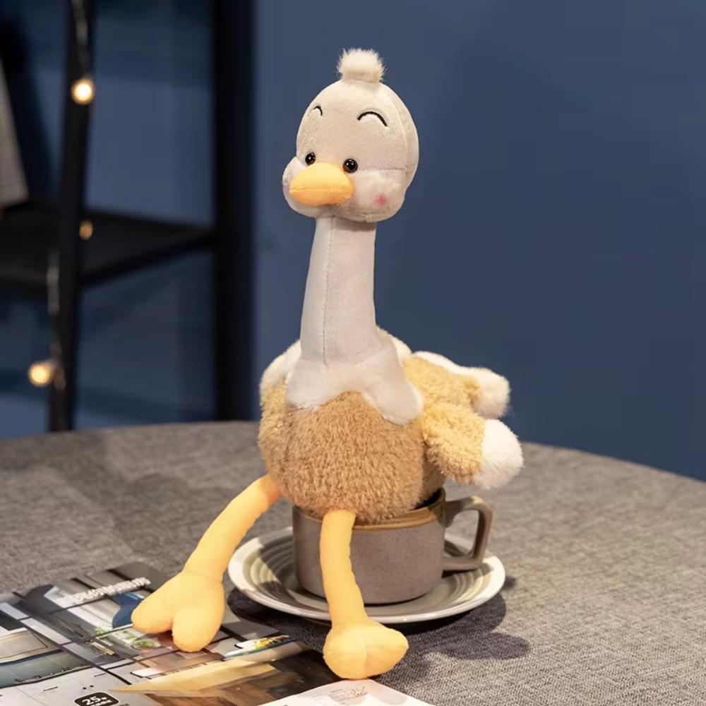 Soft Stuffed Long-Legged Ostrich Plush Toy Cartoon Ostrich Plush Doll Children Gift