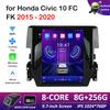 Android Интеллектуальная Система Bluetooth для Honda Civic 10 FC FK 2015 2016 2017 - 2020 IPS Сенсорный Экран DSP Стерео Аксессуары WIFI
