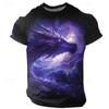Graphic Animal Dragon Designer Casual Subculture Men's 3D Print T Shirt Tee Short Sleeve Crew Neck Shirt Spring Summer Clothing