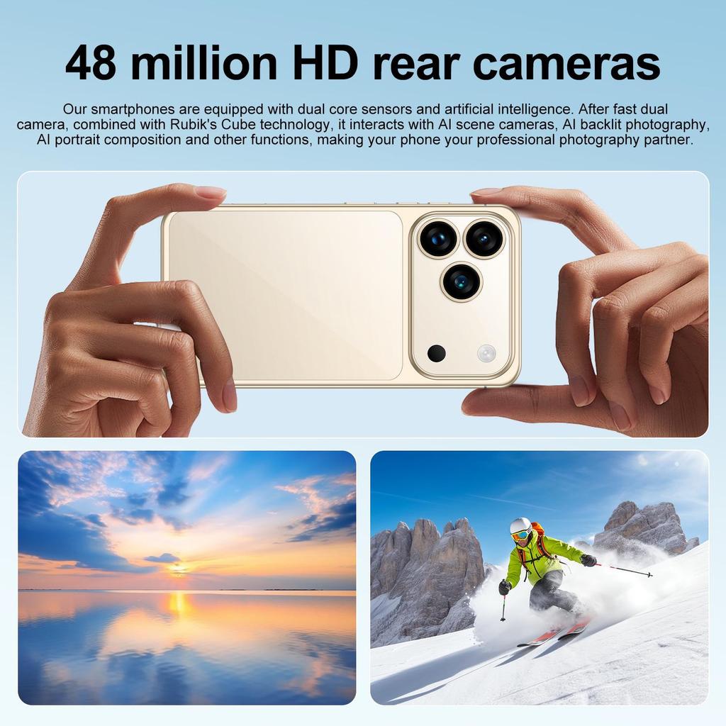 A17 Pro Max 5G Android Смартфон 7,3-дюймовый (16+1Т)