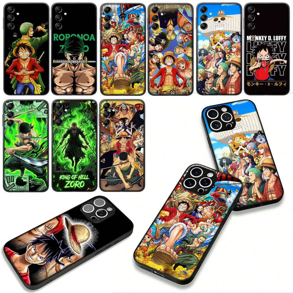 Cover for Apple iPhone 16 15 14 Plus 13 12 Mini 17 Pro Max + ProMax 16E Air 16+ 15+ Phone Case Roronoa Zoro One Piece Luffy