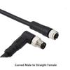 M8 10M PUR/PVC Unshield Cable 3Pin 4 5 6Pin 8Pin Waterproof Aviation Connector Male To Female Straight To Curved Power Adapter