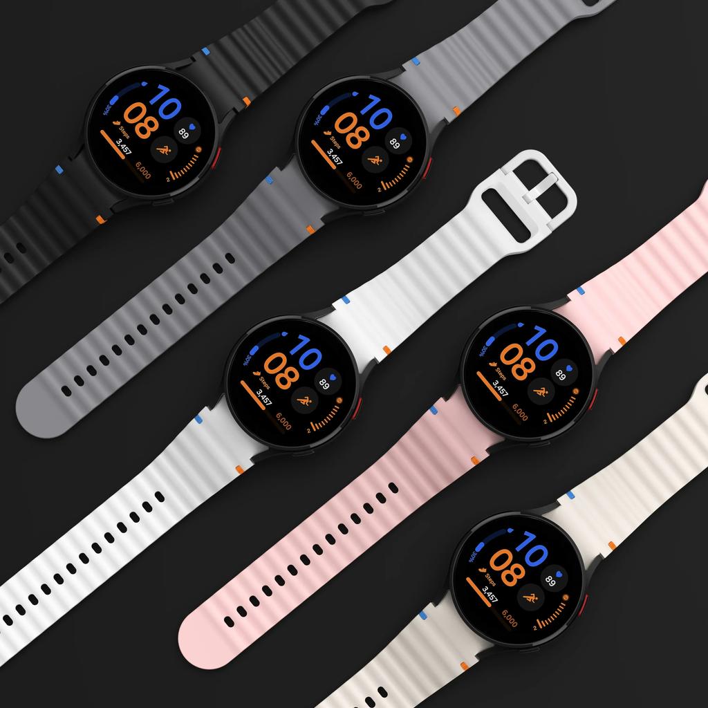 Silicone Strap For Samsung Galaxy Watch 8 7 6 5 40mm 44mm 5Pro 45mm Bracelet For Galaxy Watch 6 8 Classic 43mm 47mm Band