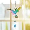 Garden Hummingbird Wind Chime with Hook Easy To Hang Rustproof Corrosion Resistant Courtyard Hanging Pendant Wind Chime