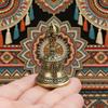 Элегантный ретро бронзовый ручной работы металлический музыкальный колокольчик часы исцеляющий латунный ручной колокольчик латунные колокольчики украшения винтажный латунный колокольчик с классическим алмазным узором
