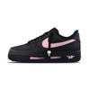 Air Force 1 Черно-розовые Парижские Устойчивые к истиранию Низкие Скейтбордические кроссовки Унисекс Черно-розовые CW2288-001(team855-)